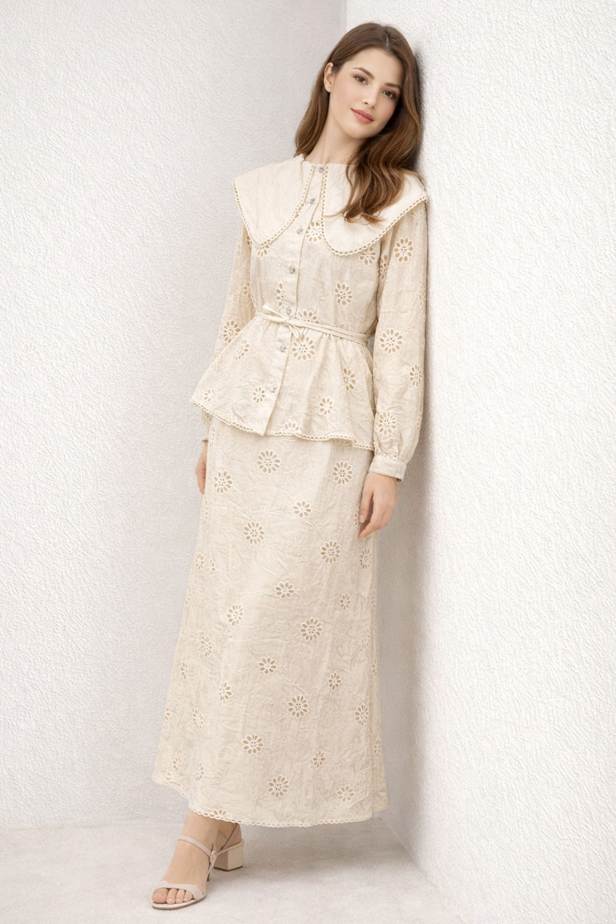 Baby Collar Lace Two-piece Set