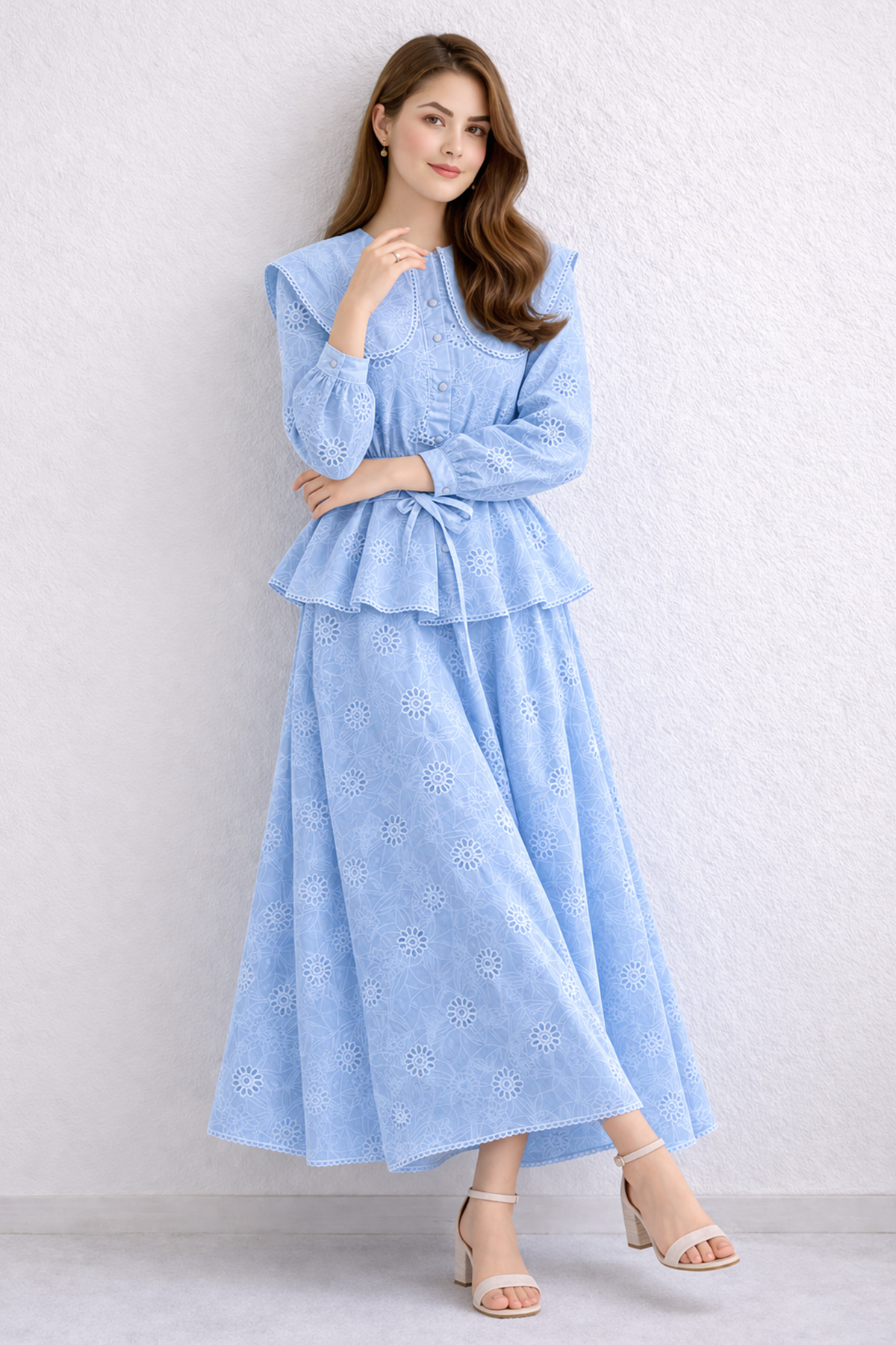 Baby Collar Lace Two-piece Set