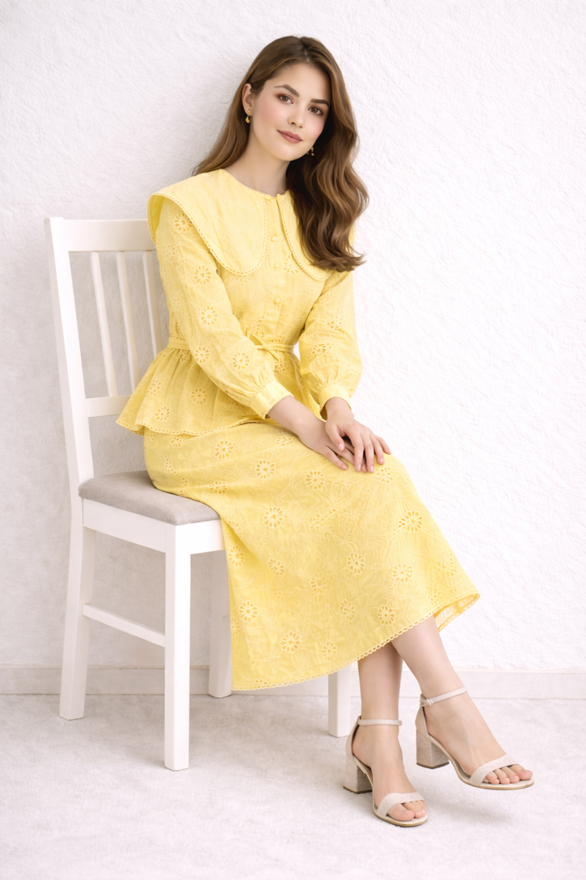 Baby Collar Lace Two-piece Set-detail