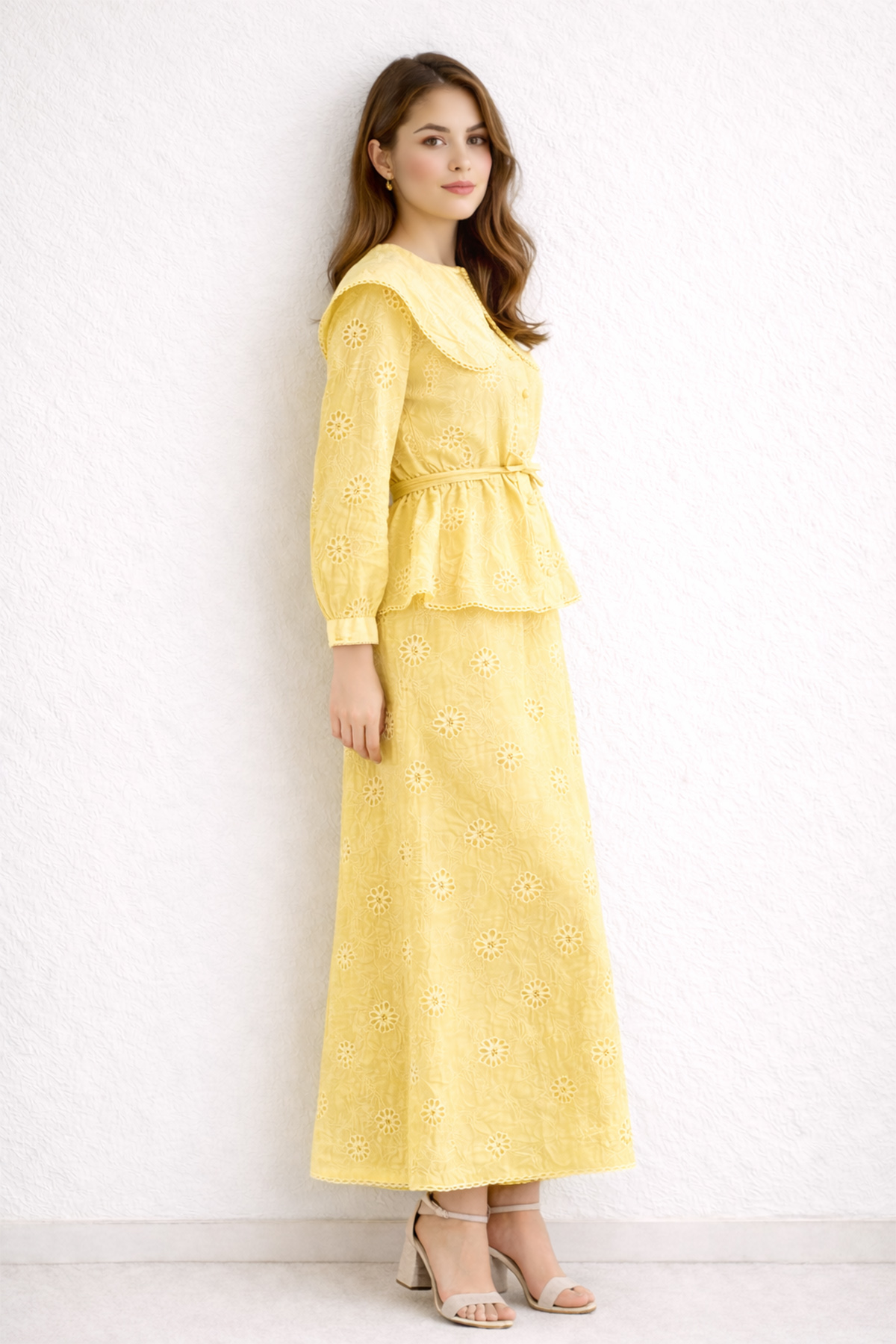 Baby Collar Lace Two-piece Set-detail