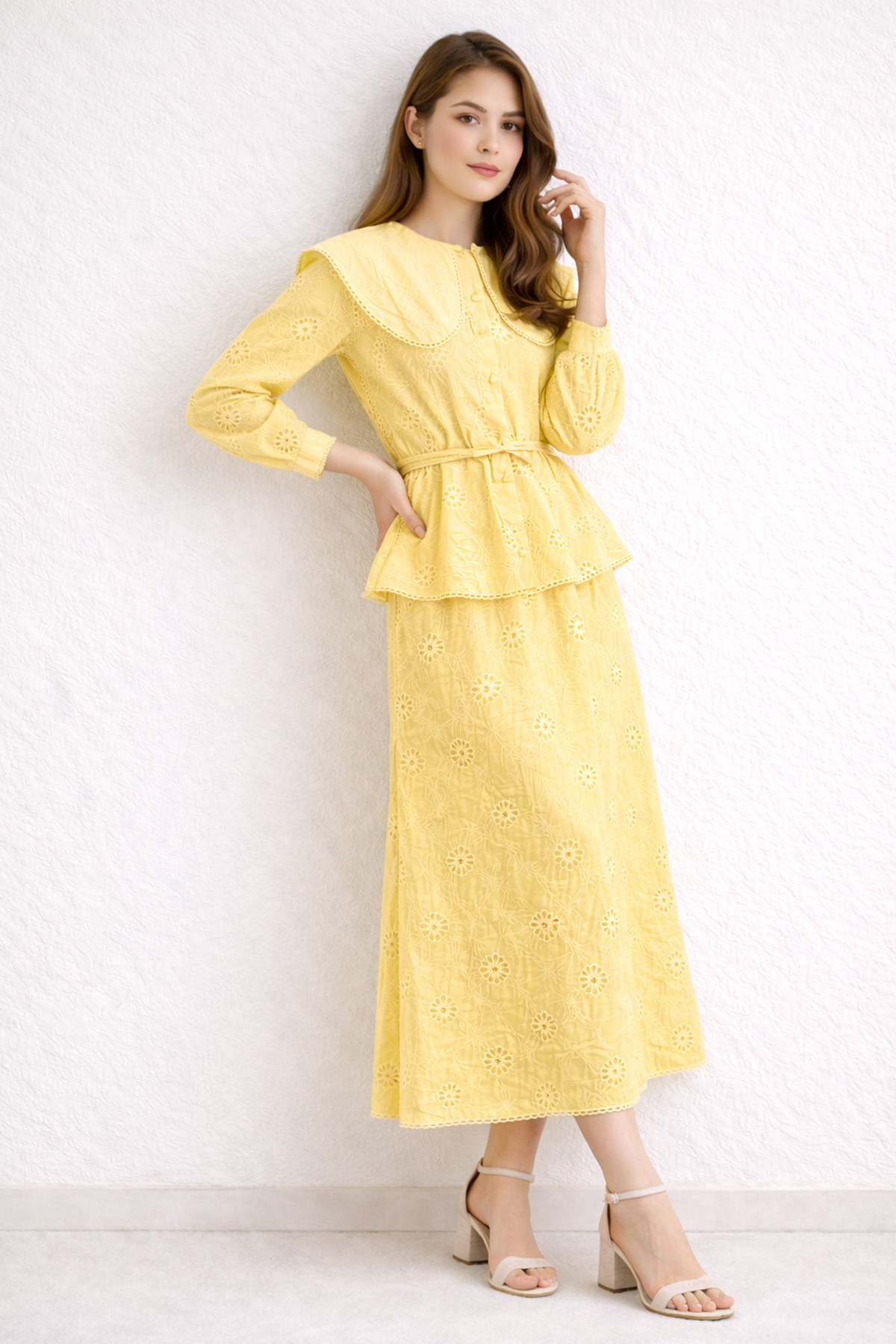 Baby Collar Lace Two-piece Set