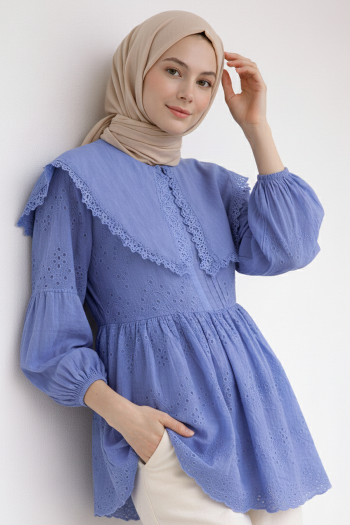 Bebe Yaka Fisto Tunik-detail