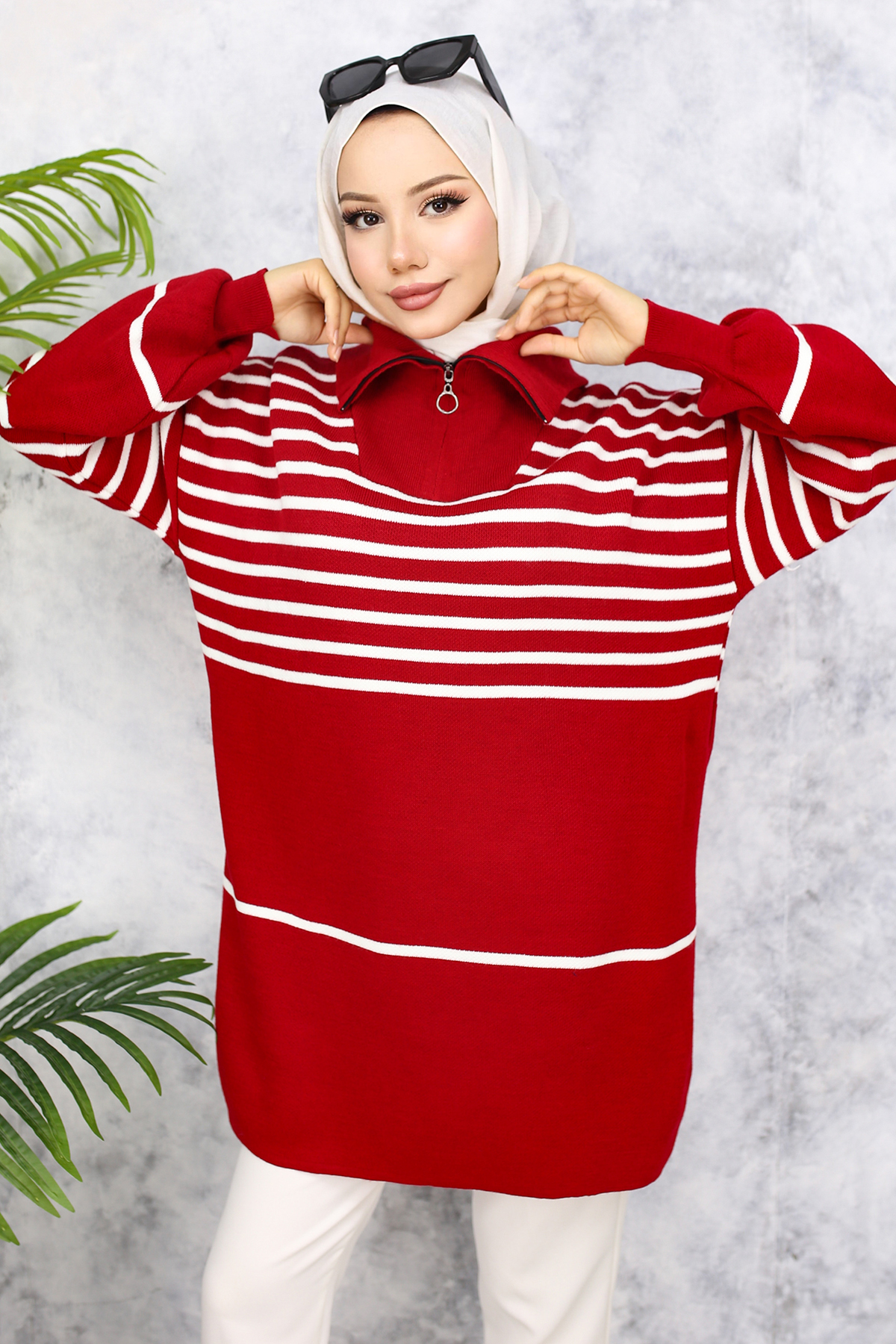 Striped Knitwear Tunic