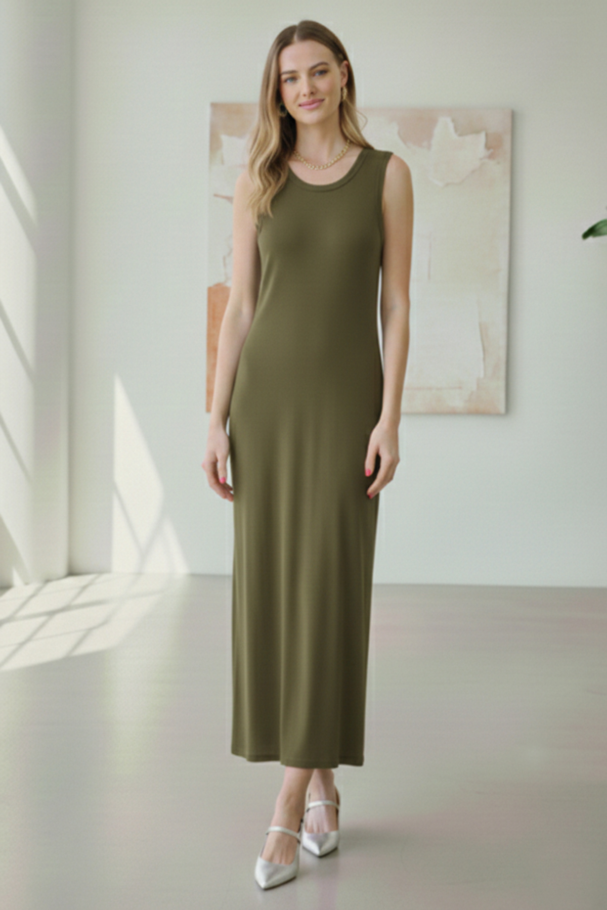 Kolsuz Penye İçlik Elbise-detail