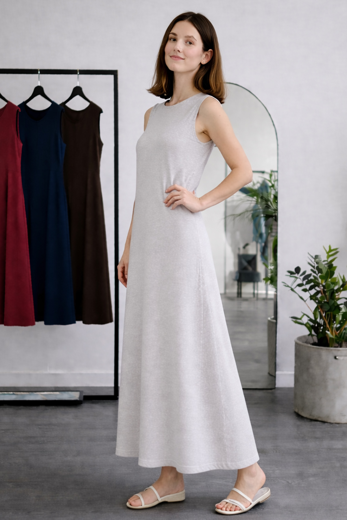 Sleeveless Undershirt Dress