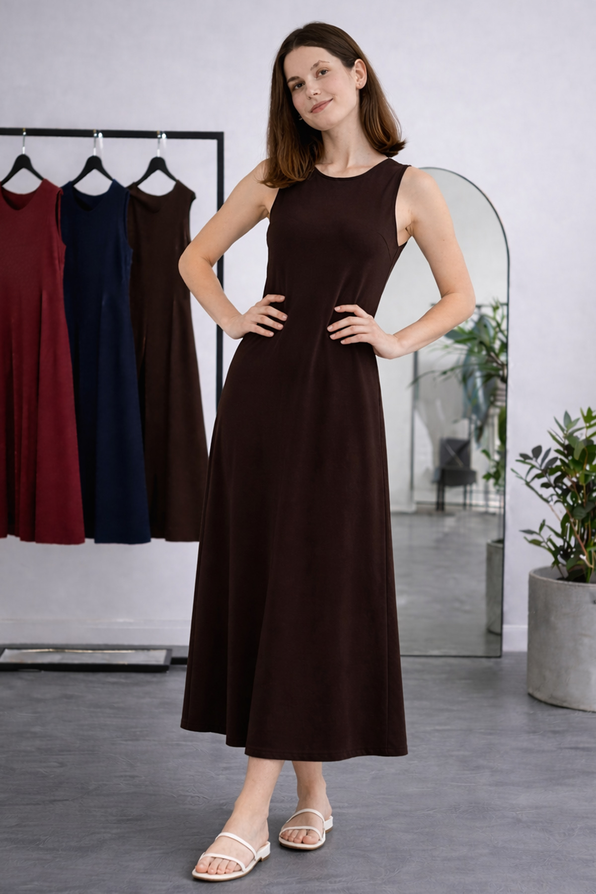 Sleeveless Undershirt Dress