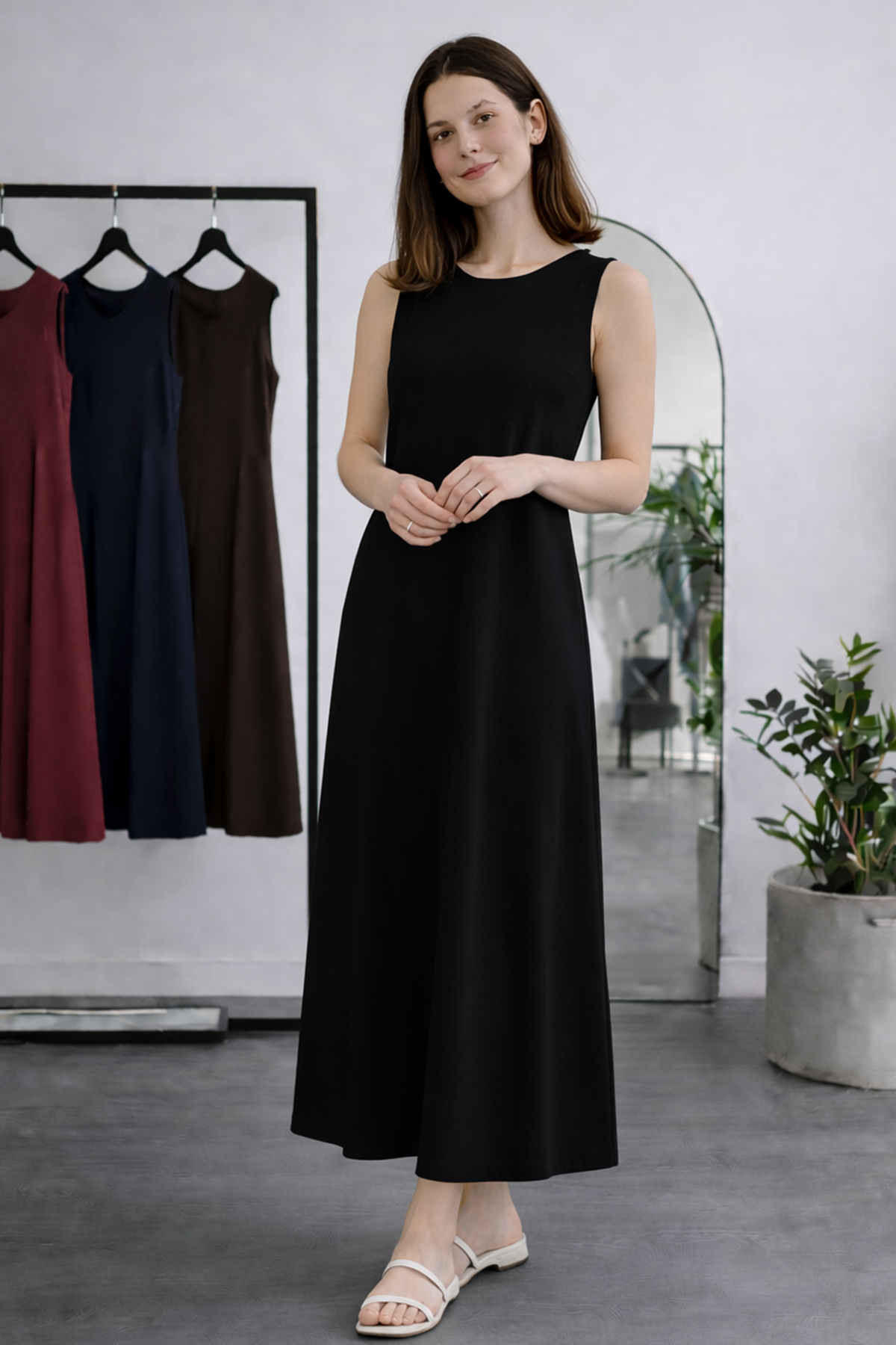 Sleeveless Undershirt Dress