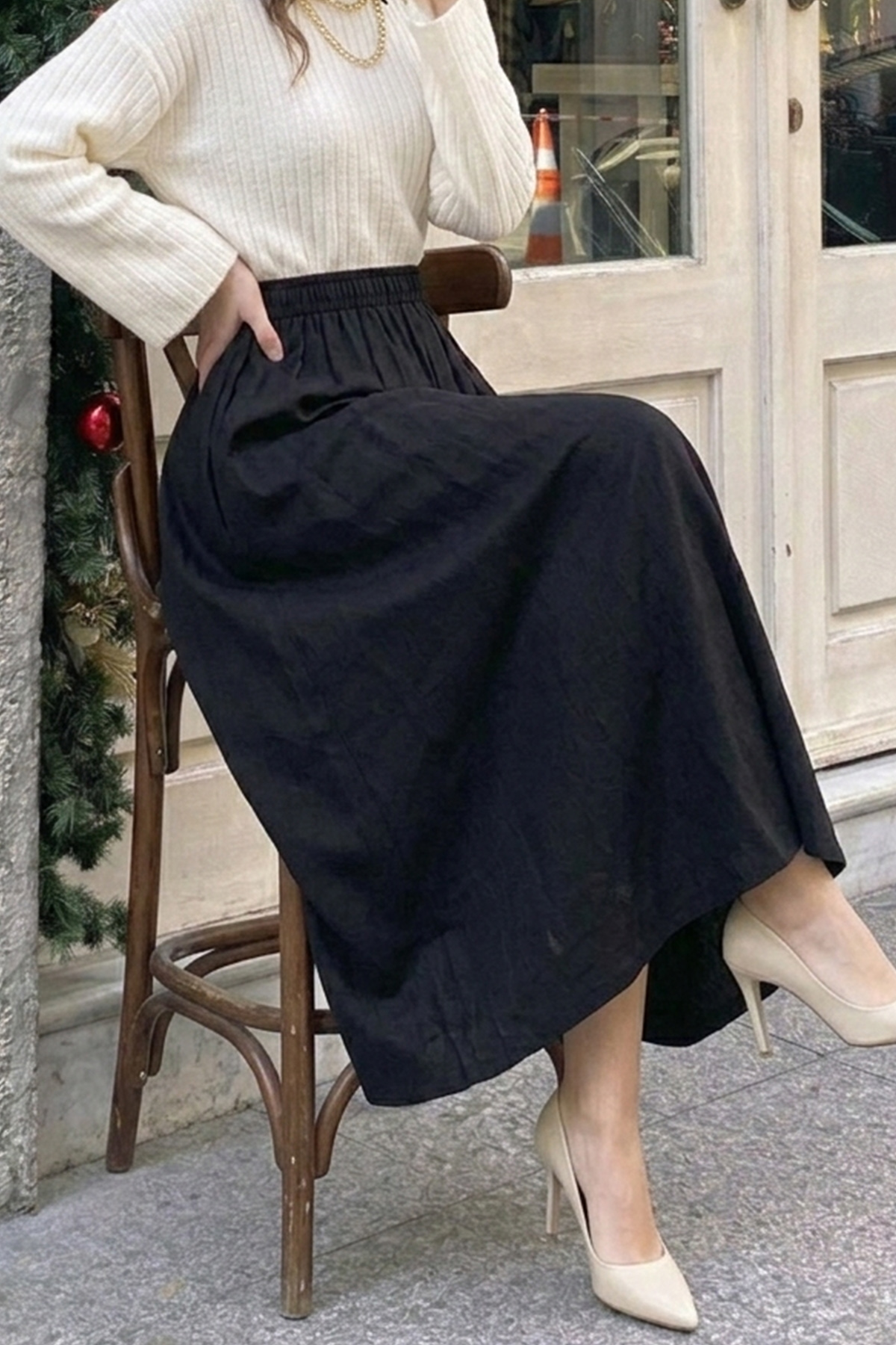 Modal Skirt-detail