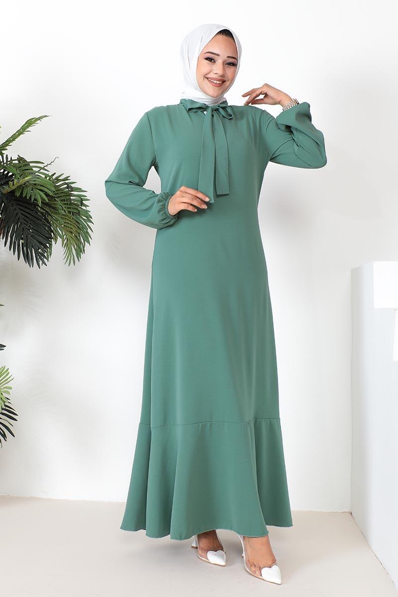 A-line Dress With Ribbon Detail-detail