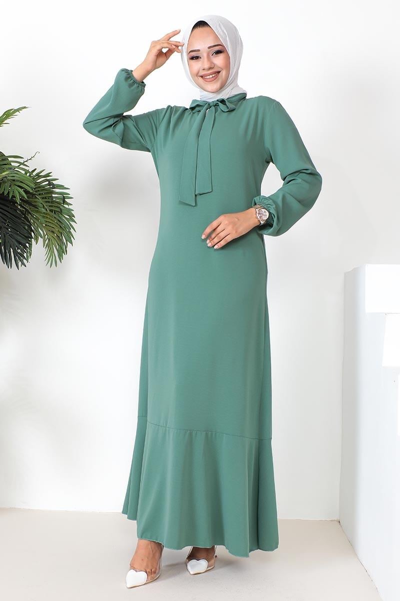 A-line Dress With Ribbon Detail