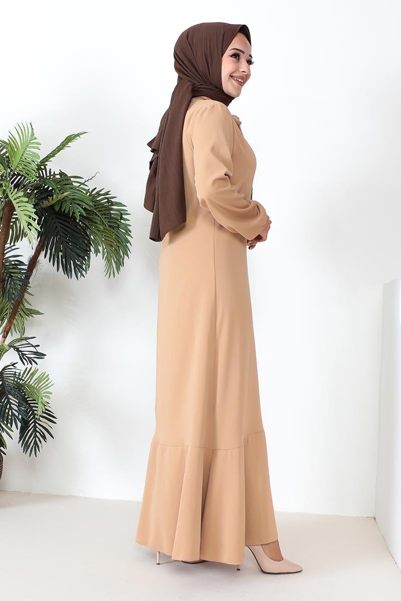 A-line Dress With Ribbon Detail-detail
