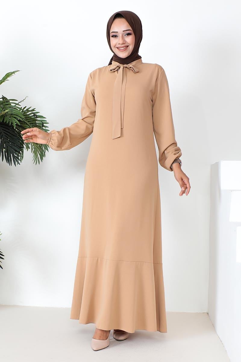 A-line Dress With Ribbon Detail