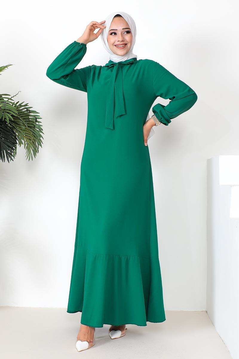 A-line Dress With Ribbon Detail-detail