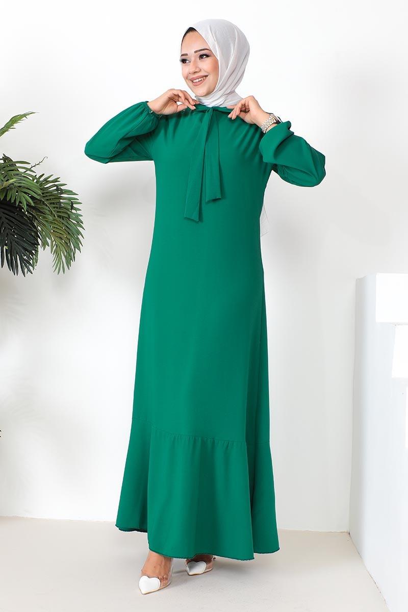 A-line Dress With Ribbon Detail-detail