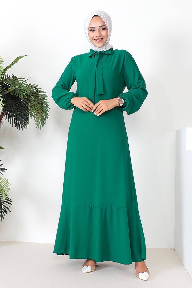A-line Dress With Ribbon Detail
