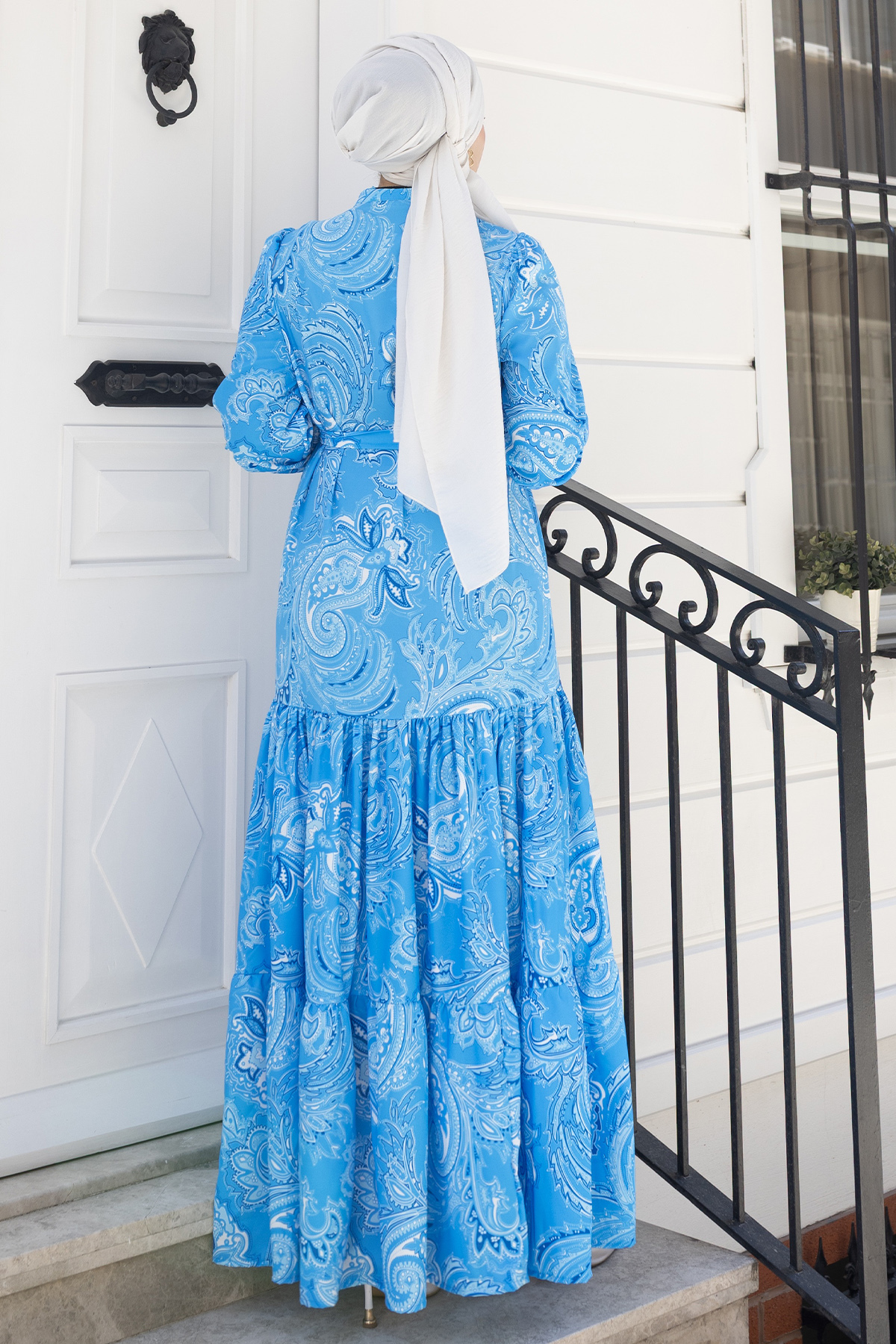 Patterned Hijab Jessica Dress-detail