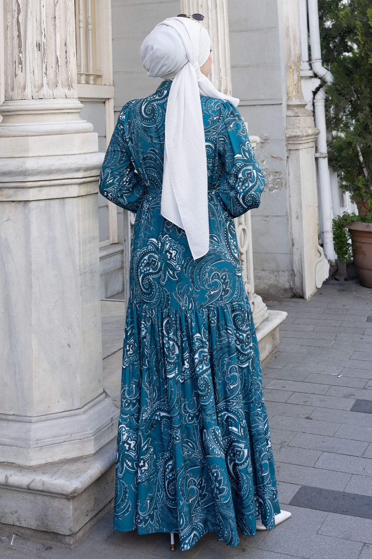 Patterned Hijab Jessica Dress-detail