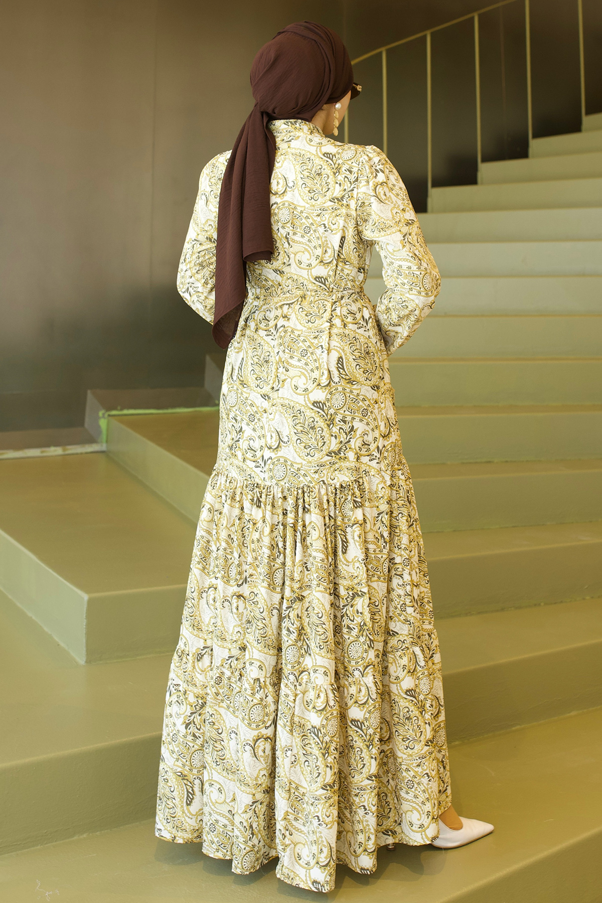 Patterned Hijab Jessica Dress-detail