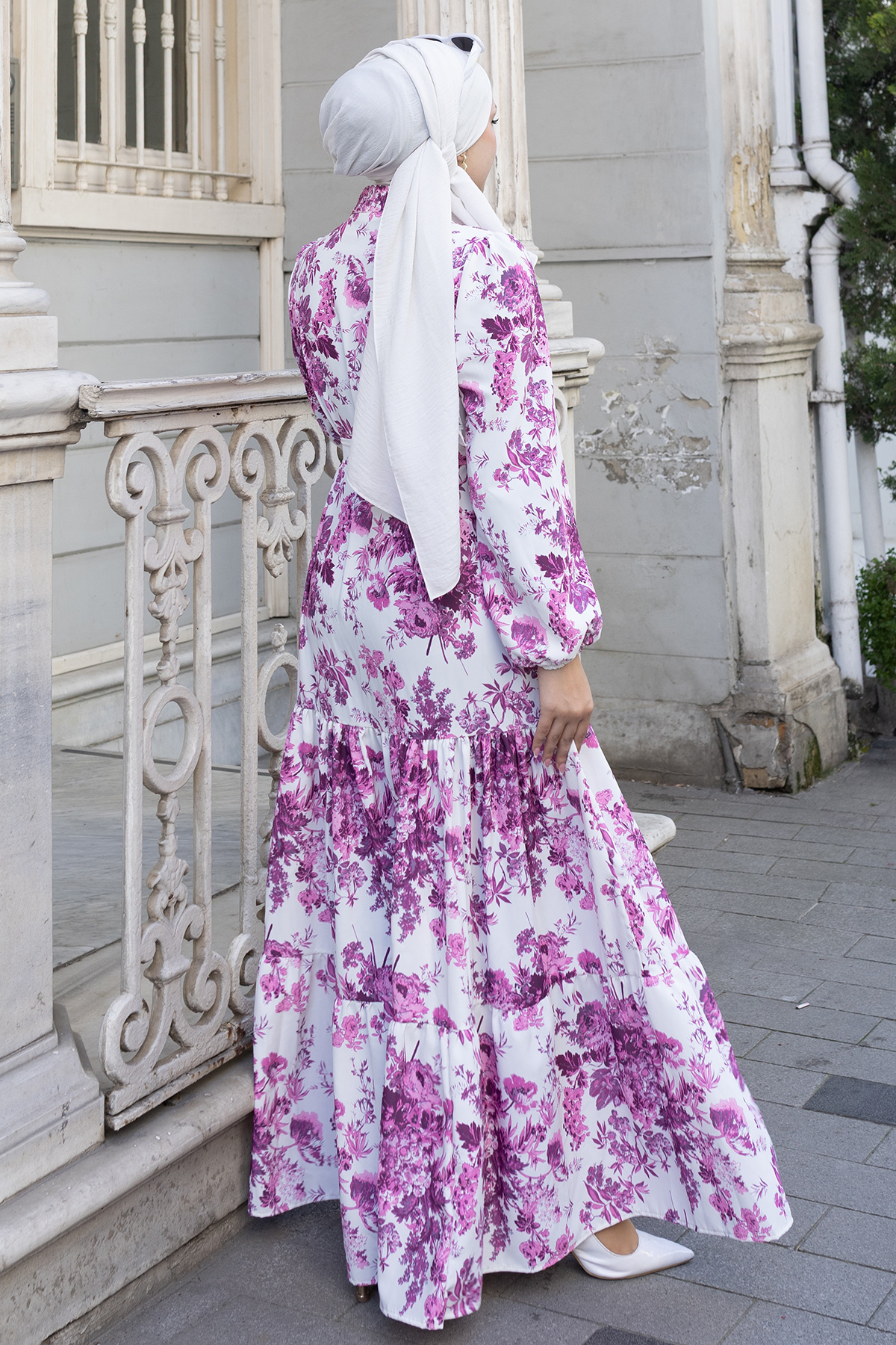Patterned Hijab Jessica Dress-detail
