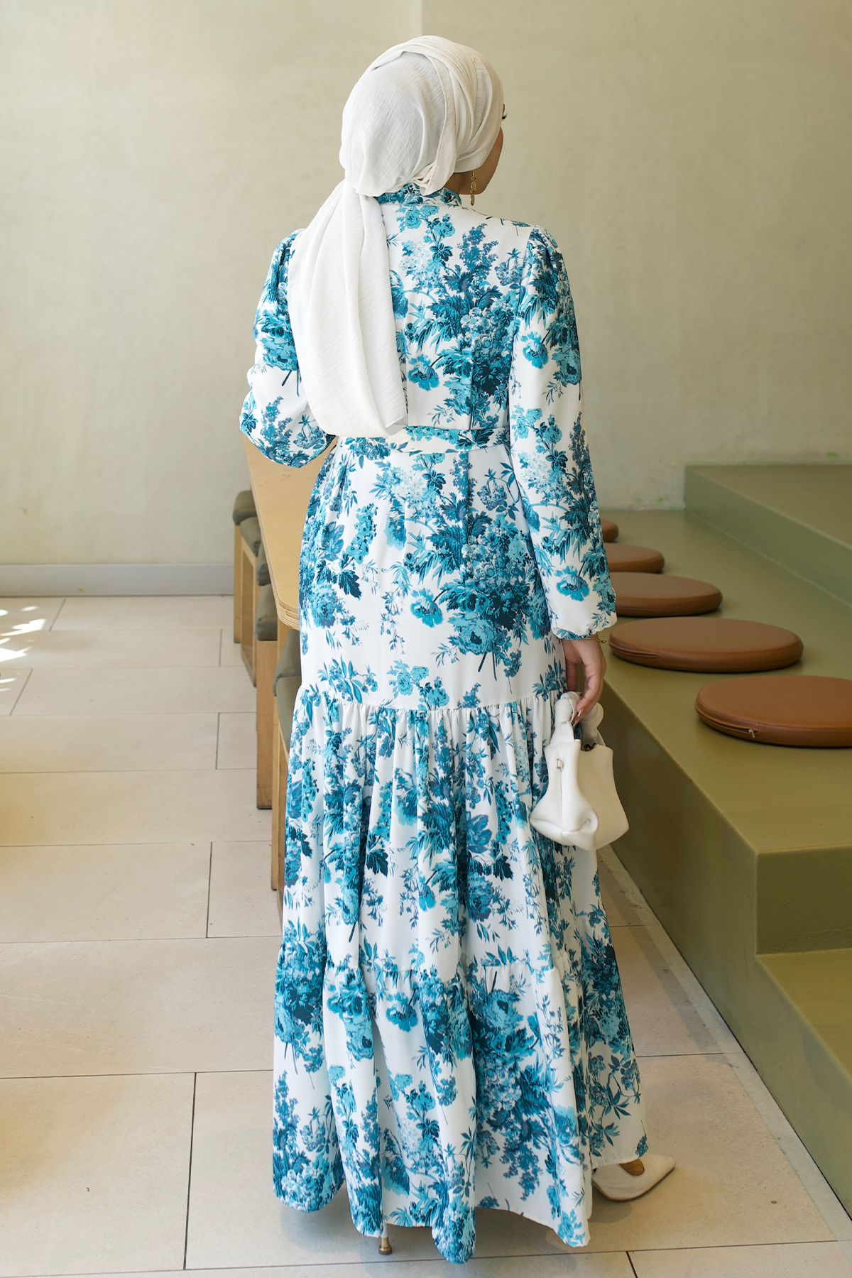 Patterned Hijab Jessica Dress-detail