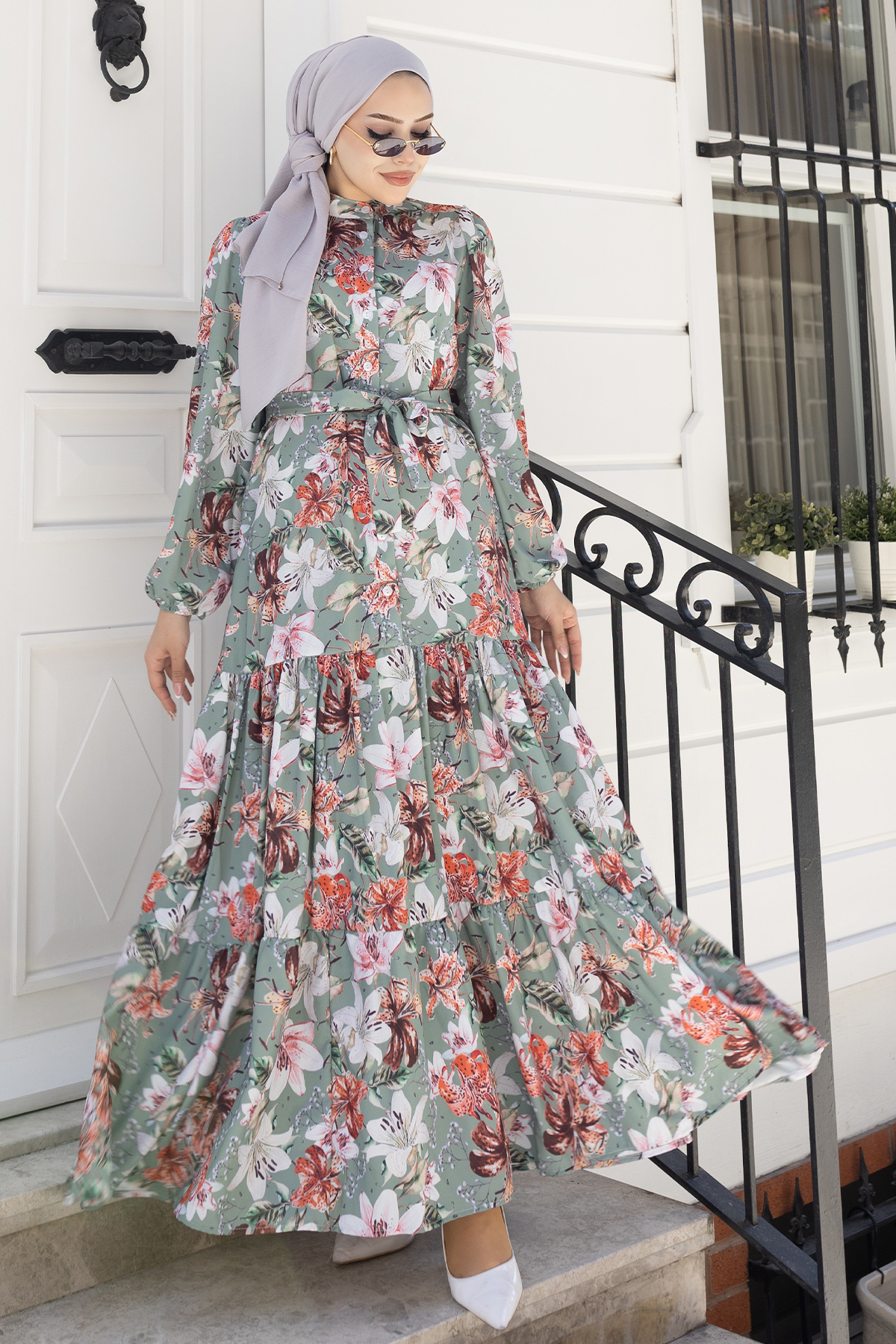 Patterned Hijab Jessica Dress