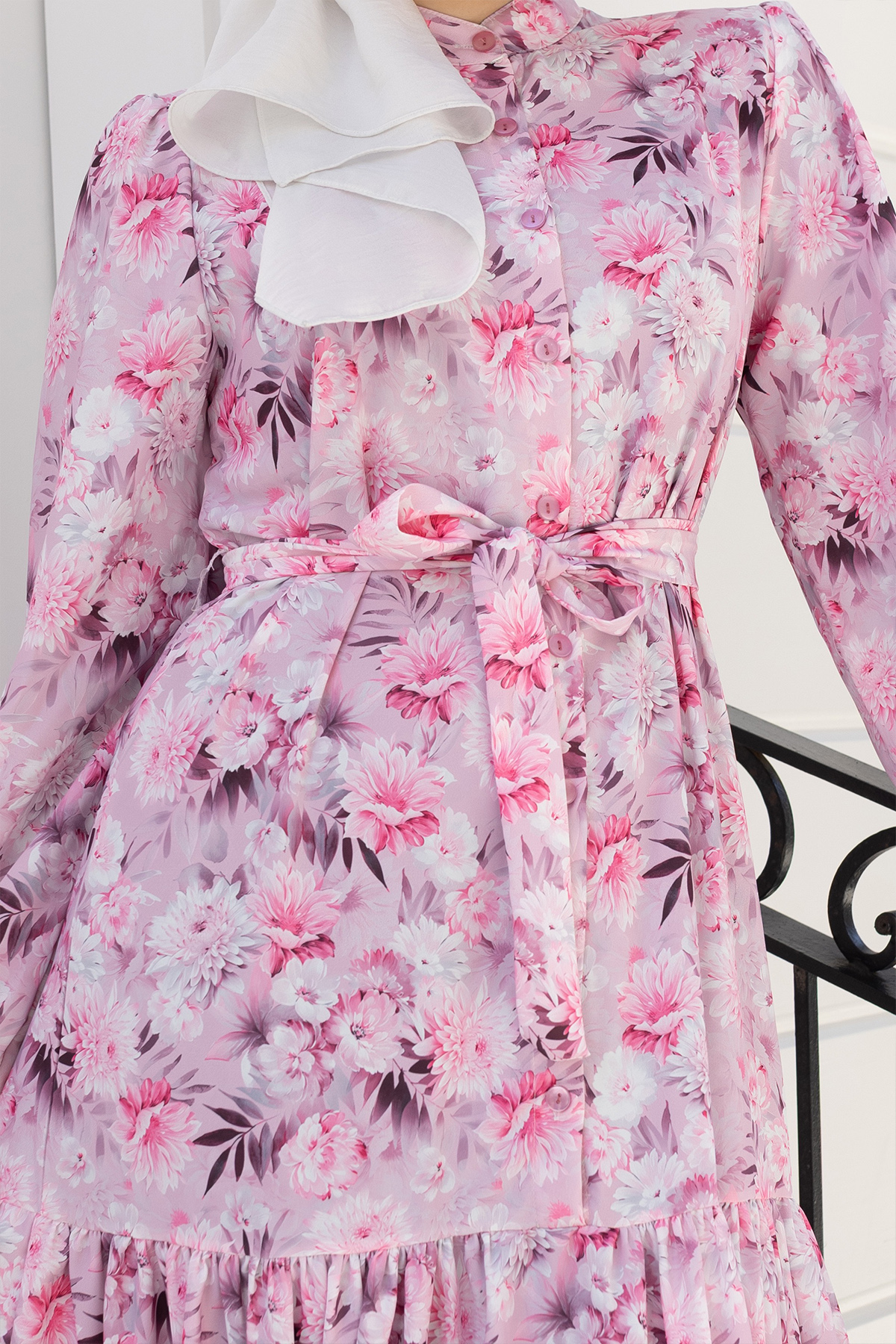 Patterned Hijab Jessica Dress-detail