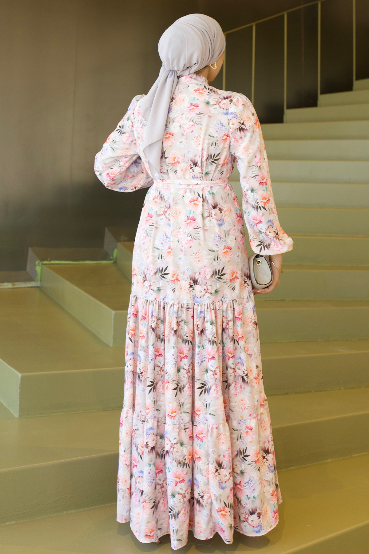 Patterned Hijab Jessica Dress-detail