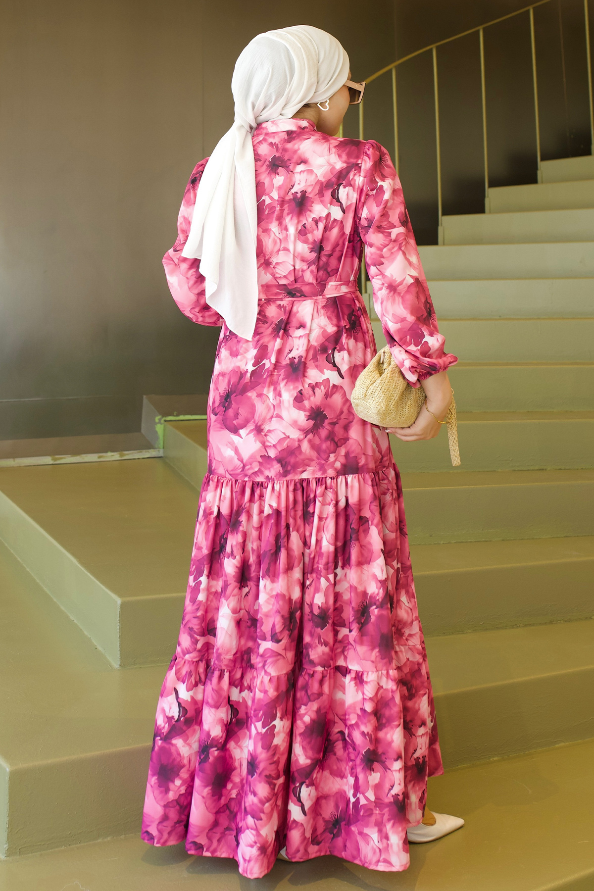 Patterned Hijab Jessica Dress-detail