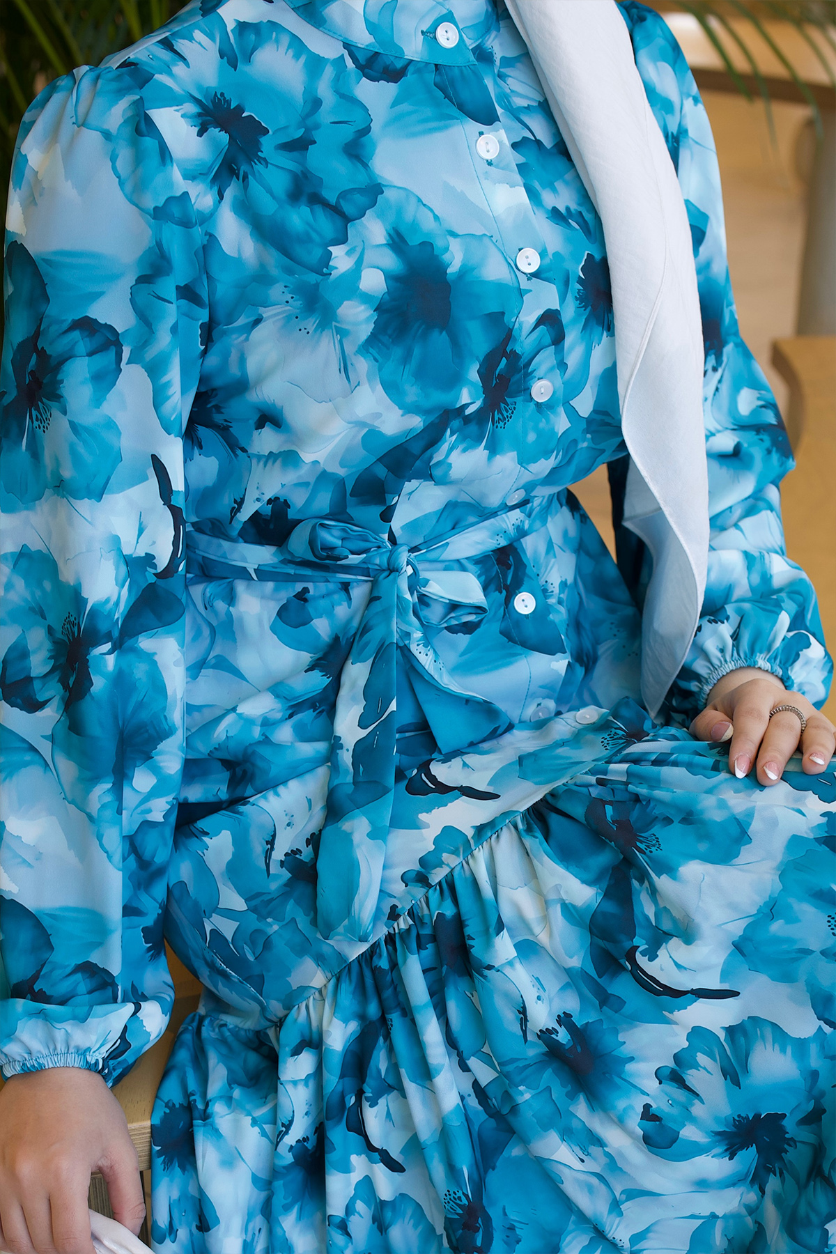 Patterned Hijab Jessica Dress-detail