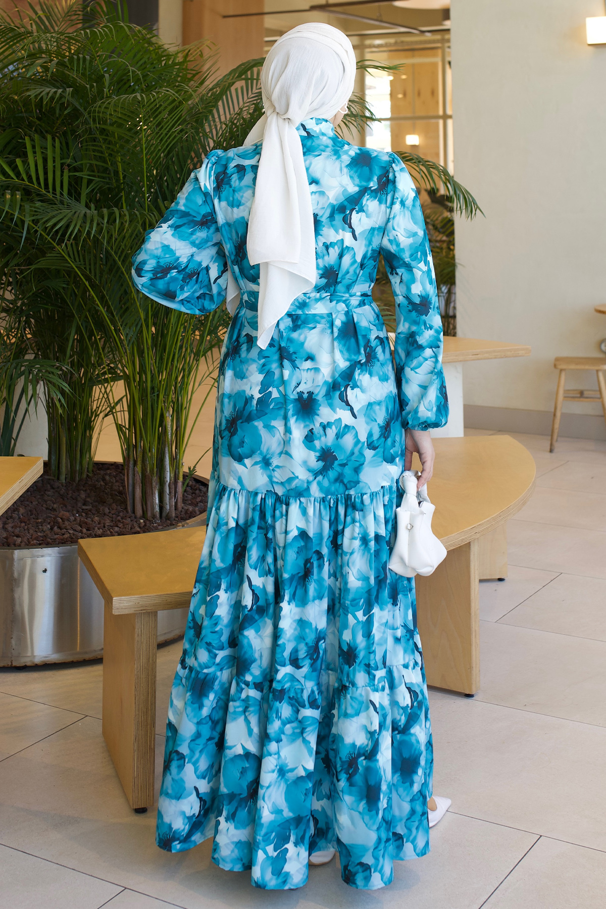 Patterned Hijab Jessica Dress-detail