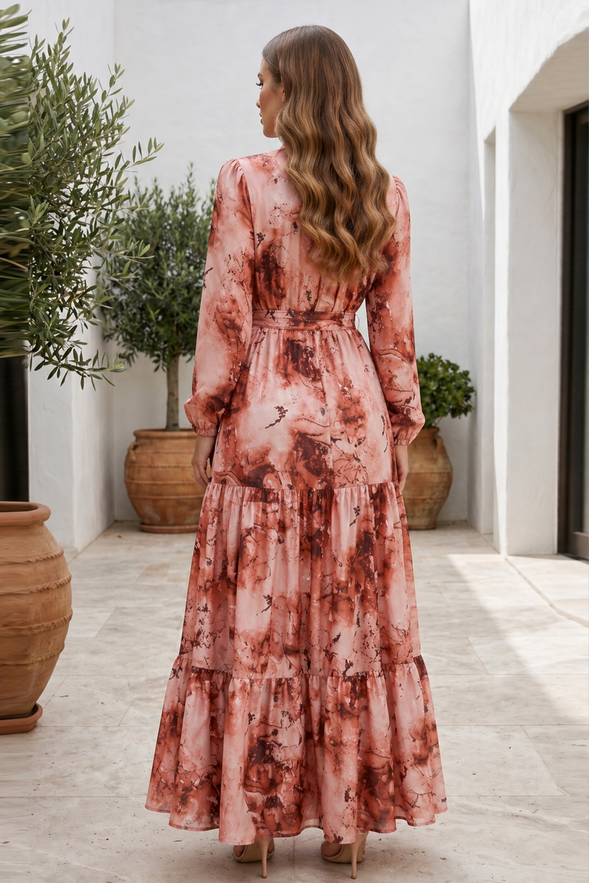 Patterned Hijab Jessica Dress-detail