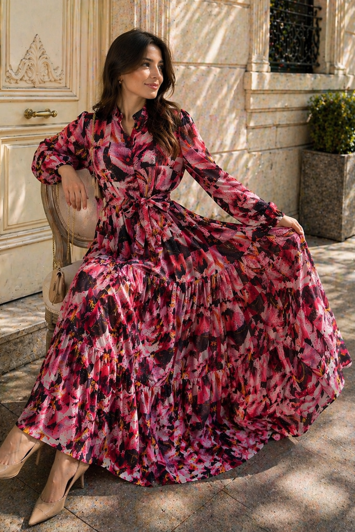 Patterned Hijab Jessica Dress
