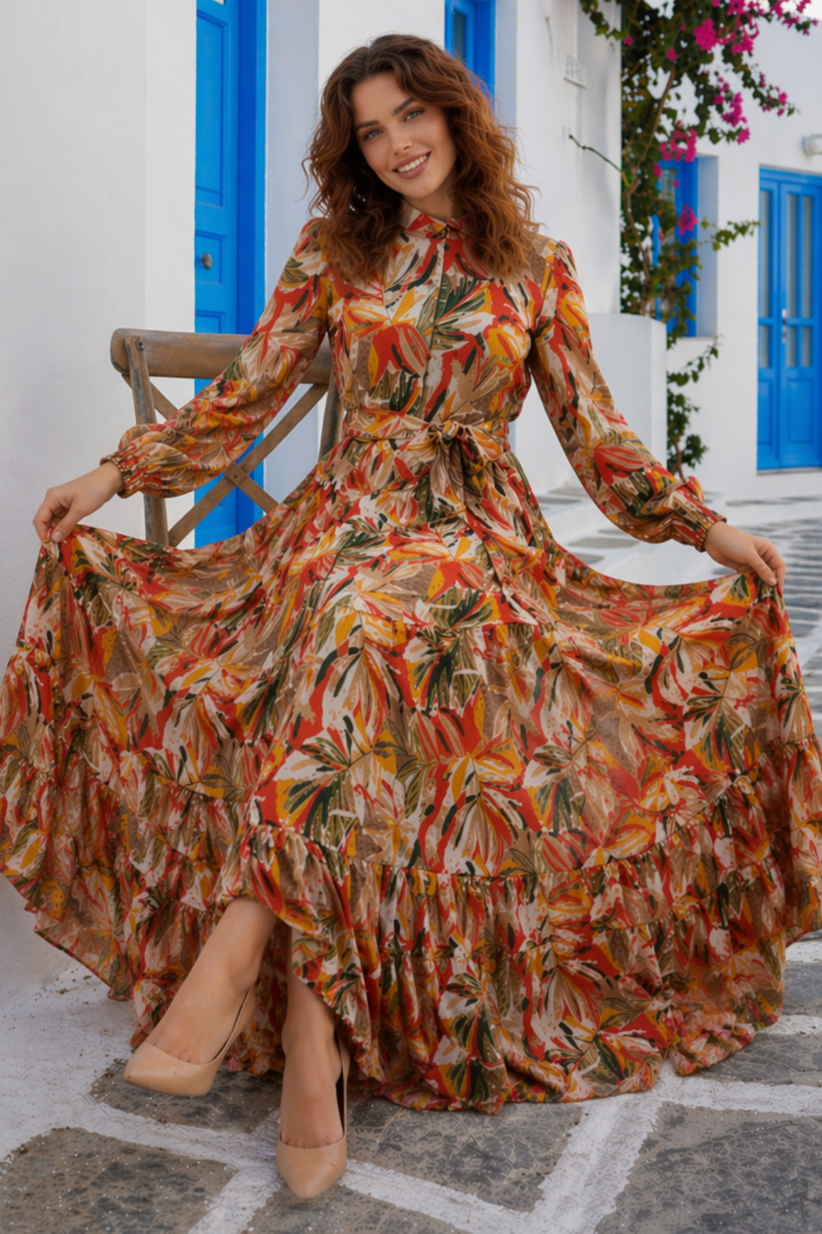 Patterned Hijab Jessica Dress