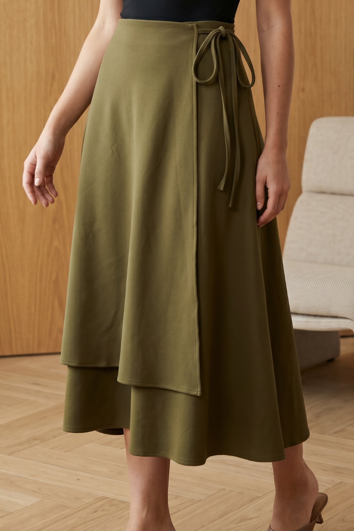 Tie-up Scuba Skirt