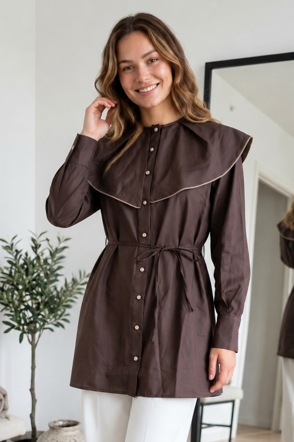 Peter Pan Collar Shirt-detail