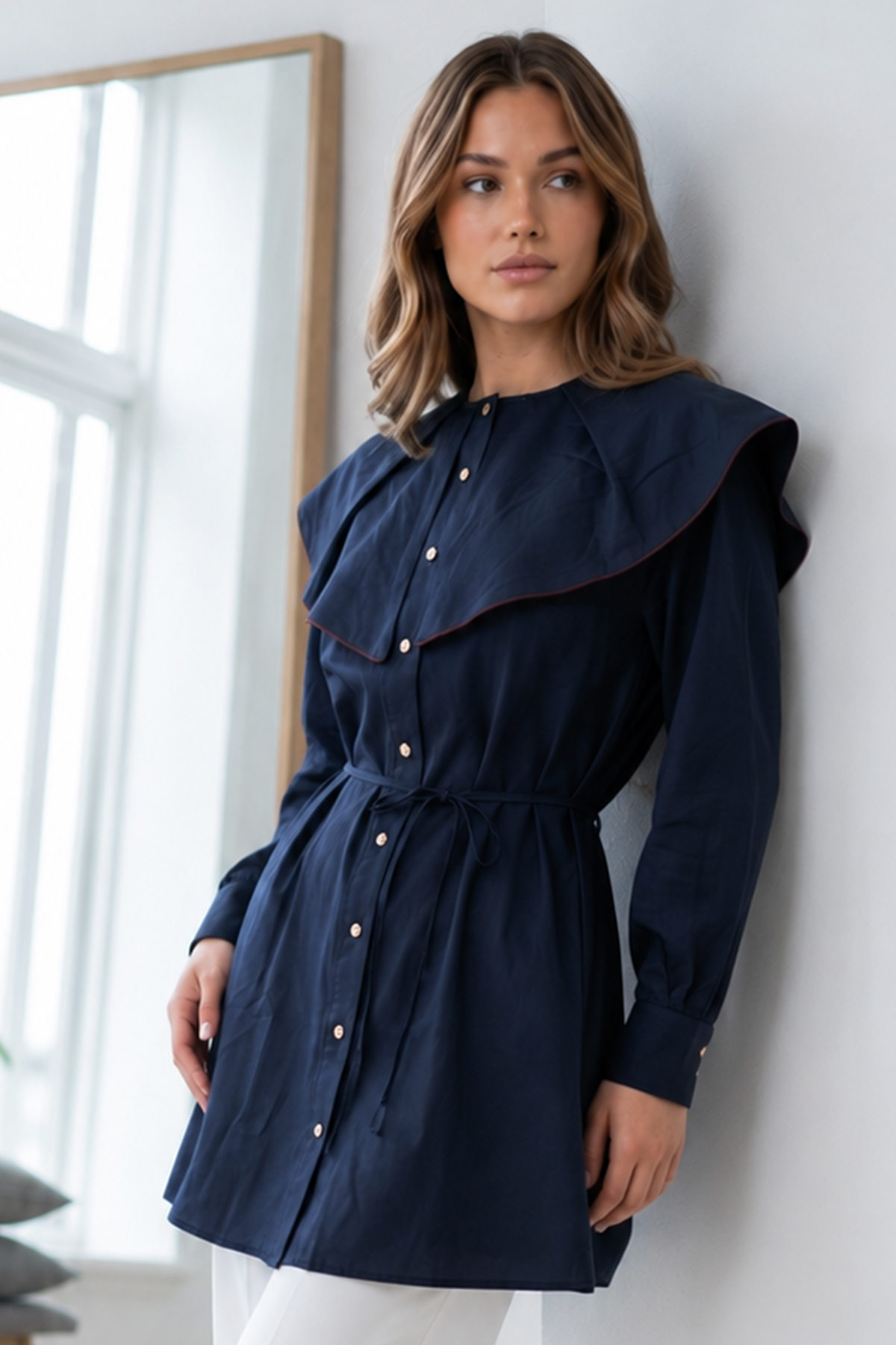 Peter Pan Collar Shirt-detail