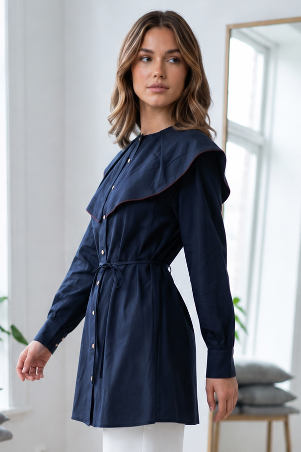 Peter Pan Collar Shirt-detail