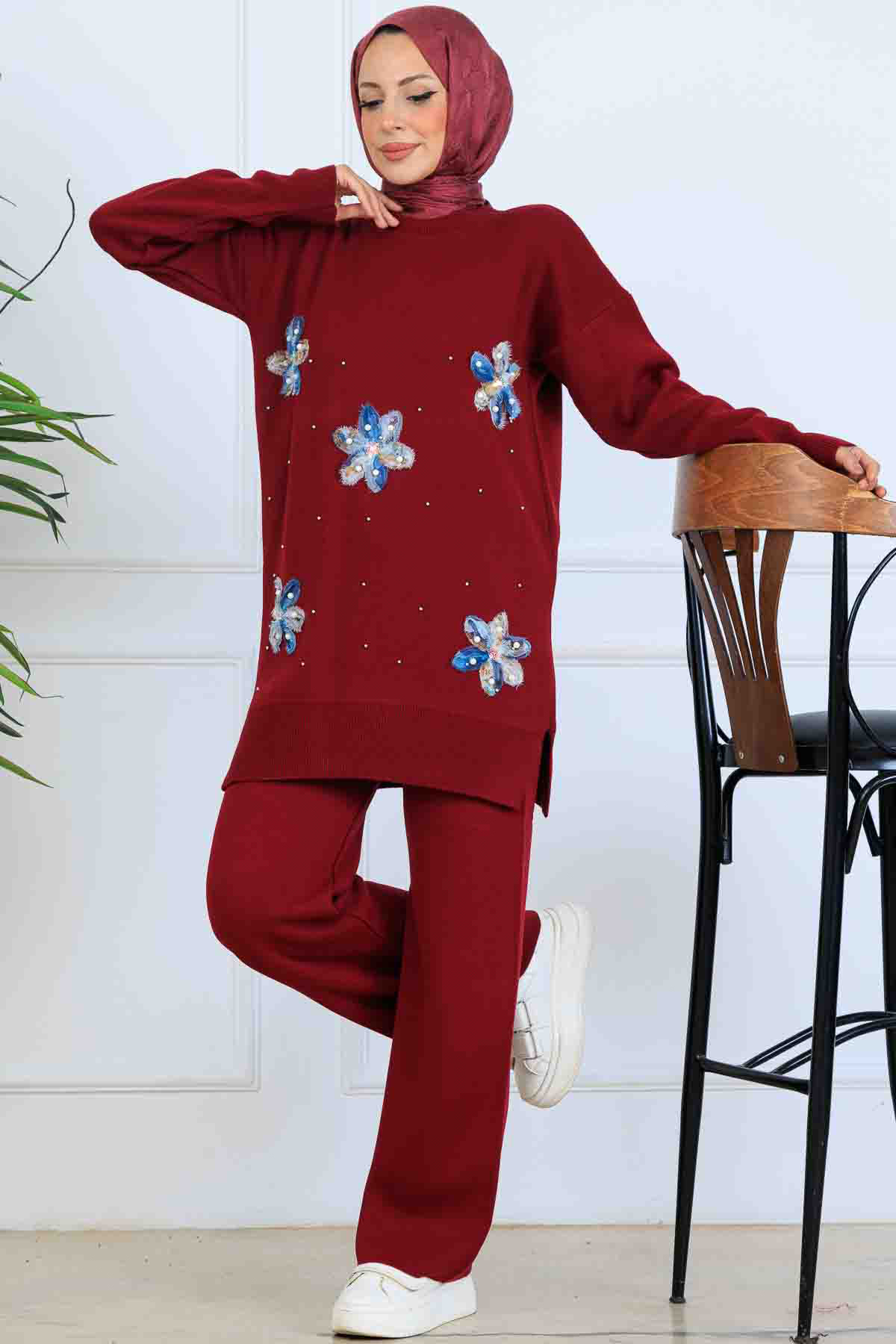 Floral Knitwear Set