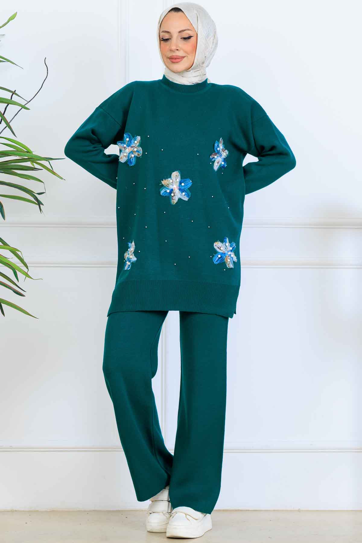 Floral Knitwear Set