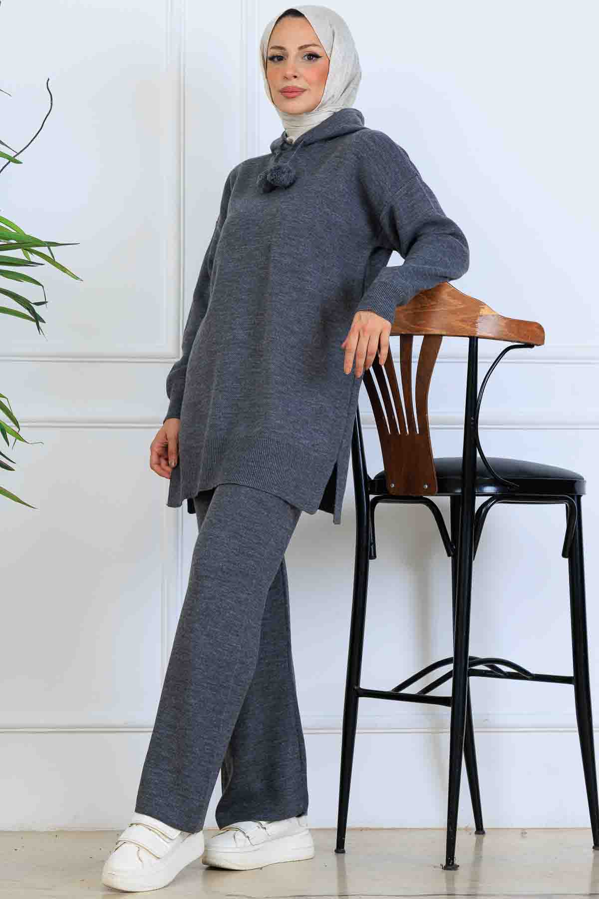 Hooded Knitwear Set