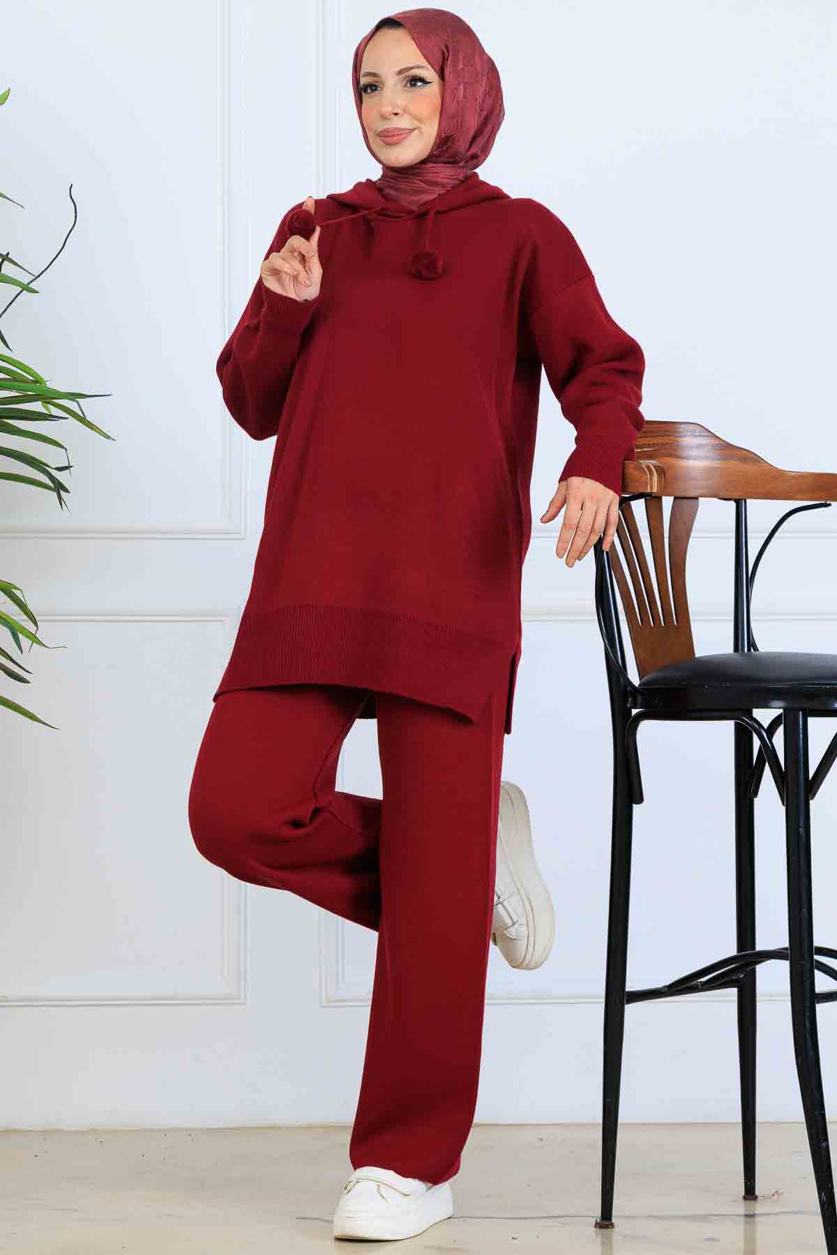 Hooded Knitwear Set