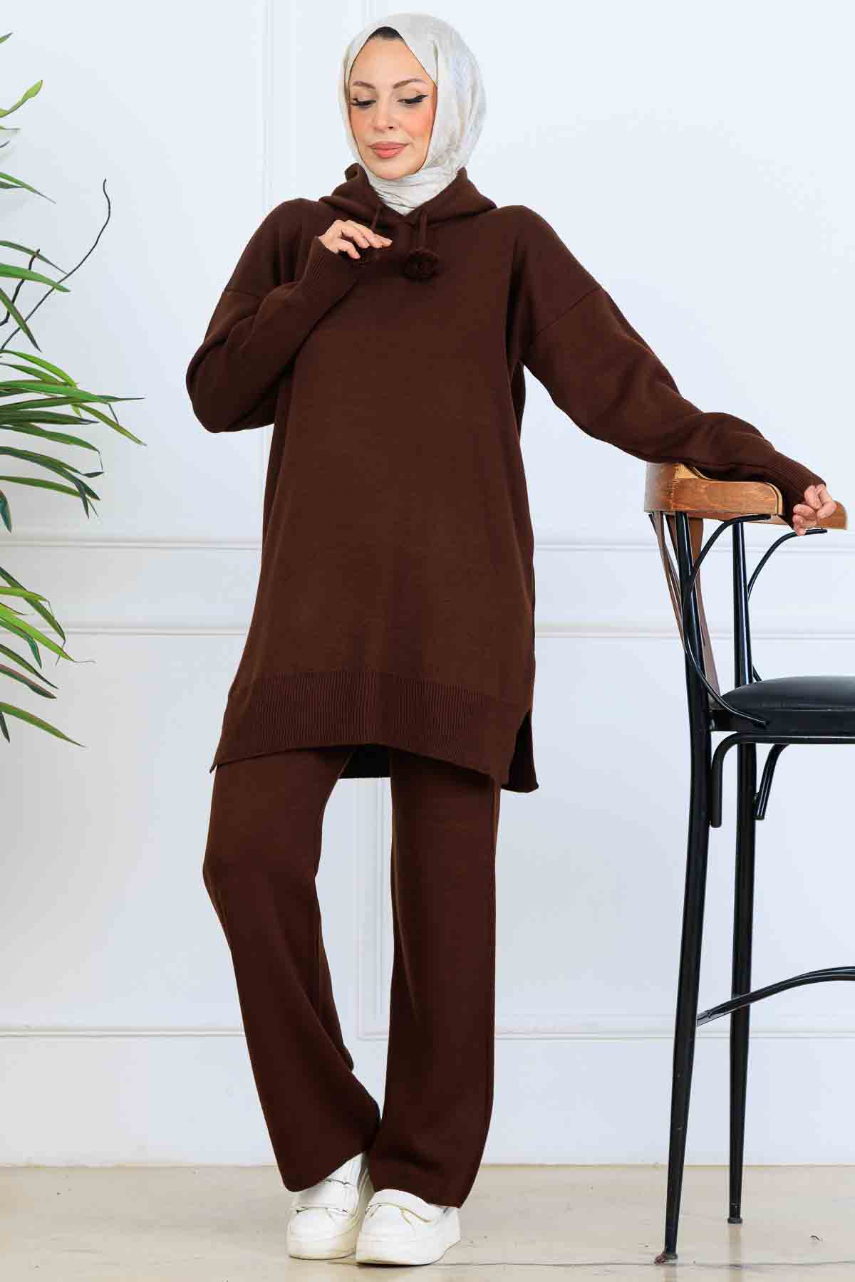 Hooded Knitwear Set