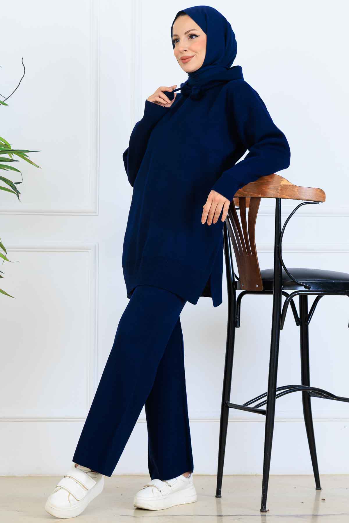 Hooded Knitwear Set