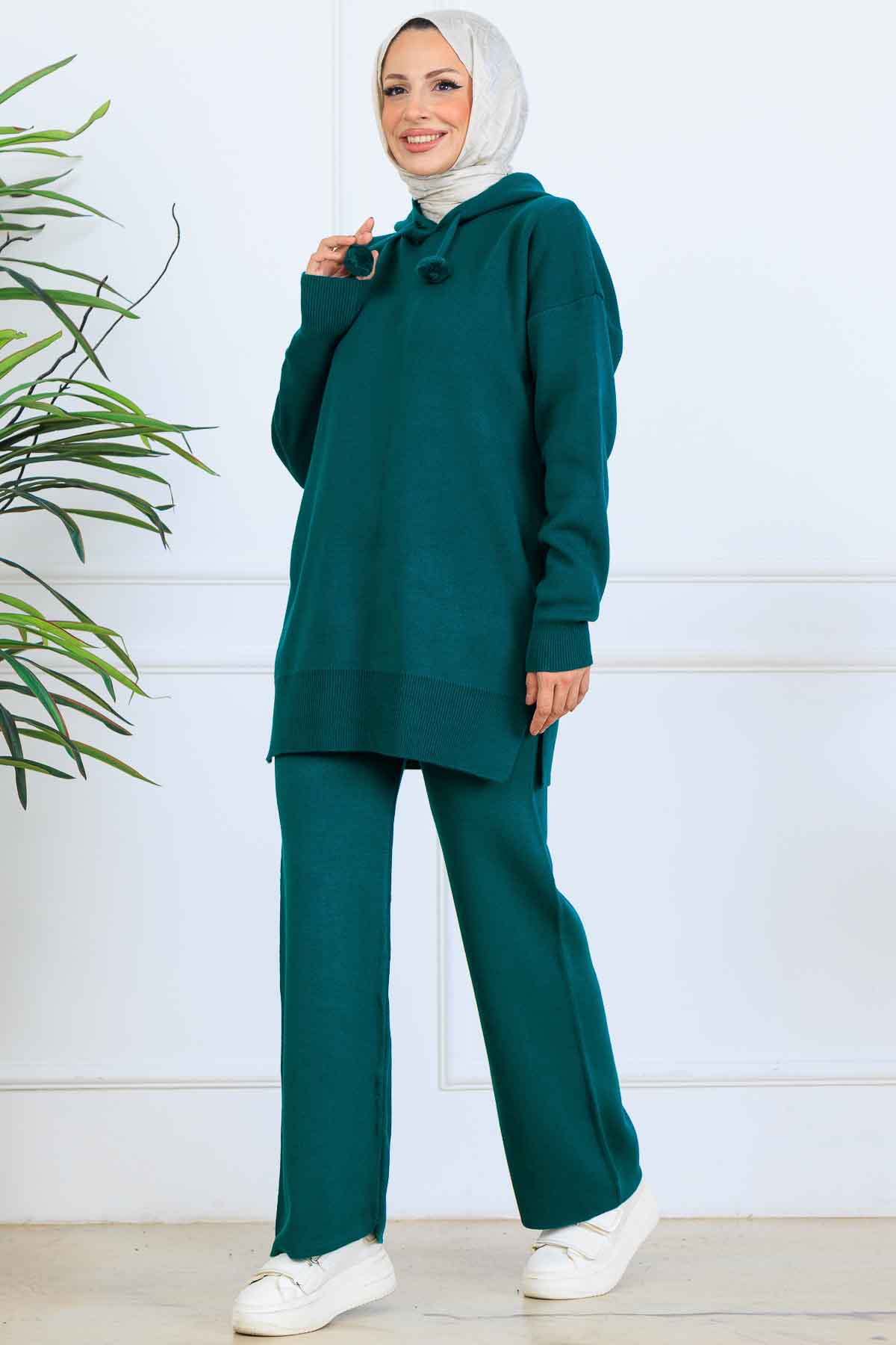 Hooded Knitwear Set