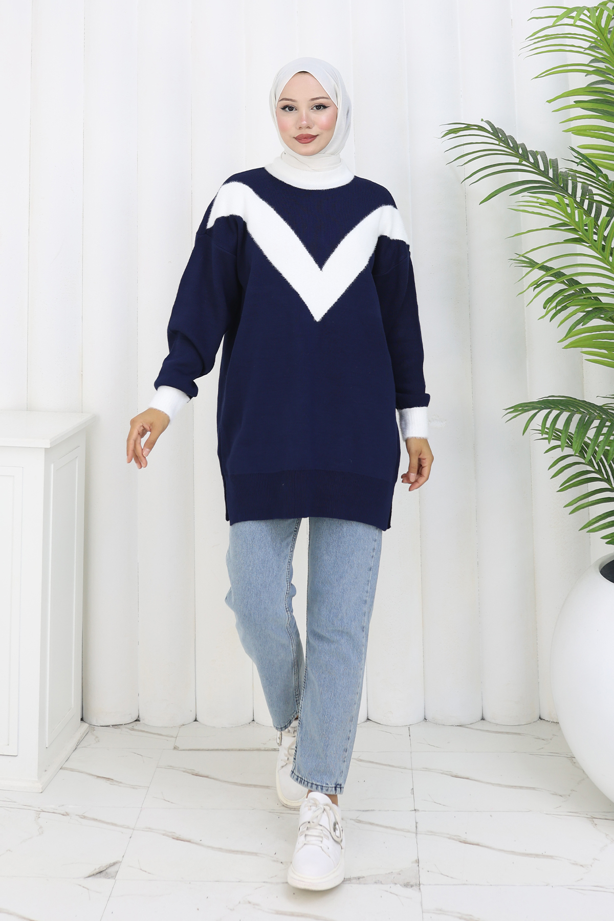Patterned Knit Tunic