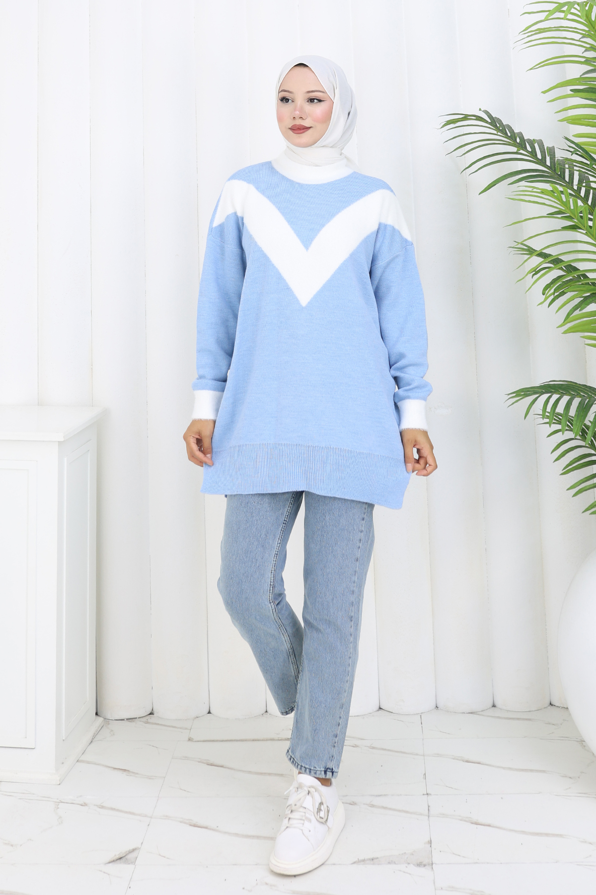 Patterned Knit Tunic