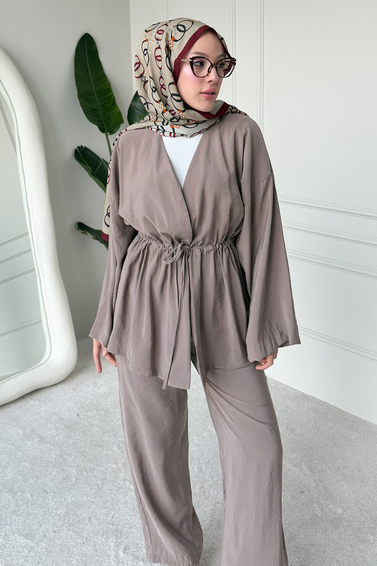 Two-piece Set With Tie-detail