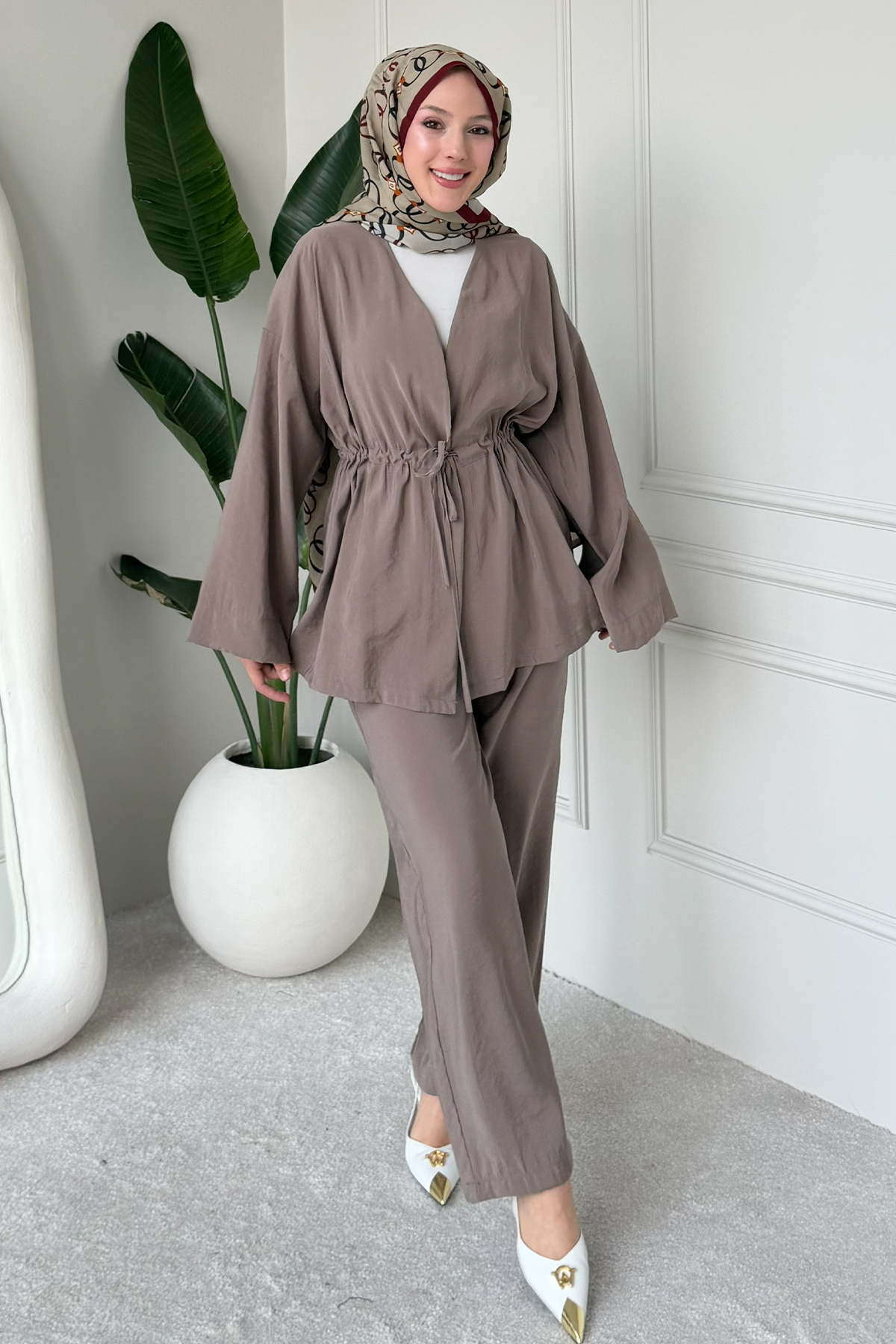 Two-piece Set With Tie-detail