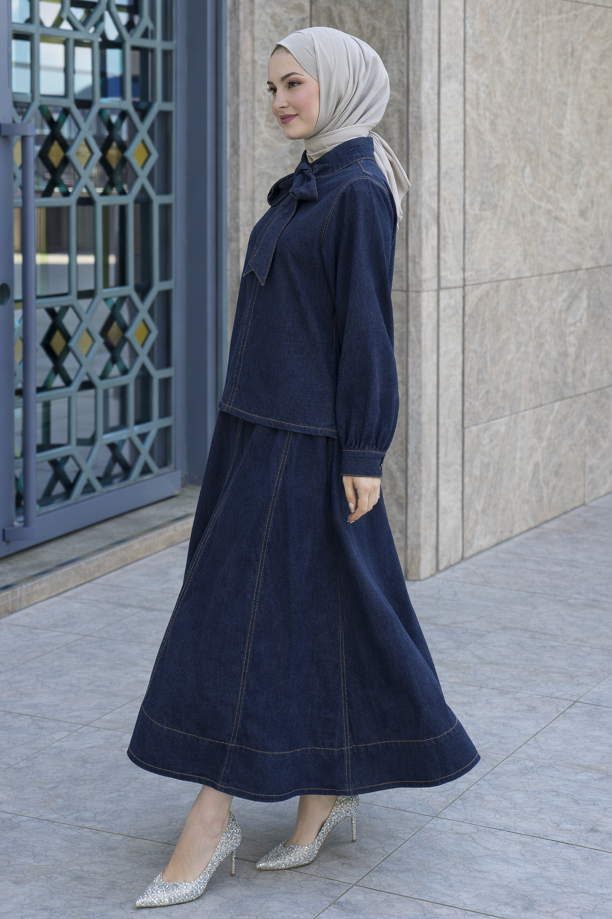 Double Denim Set-detail