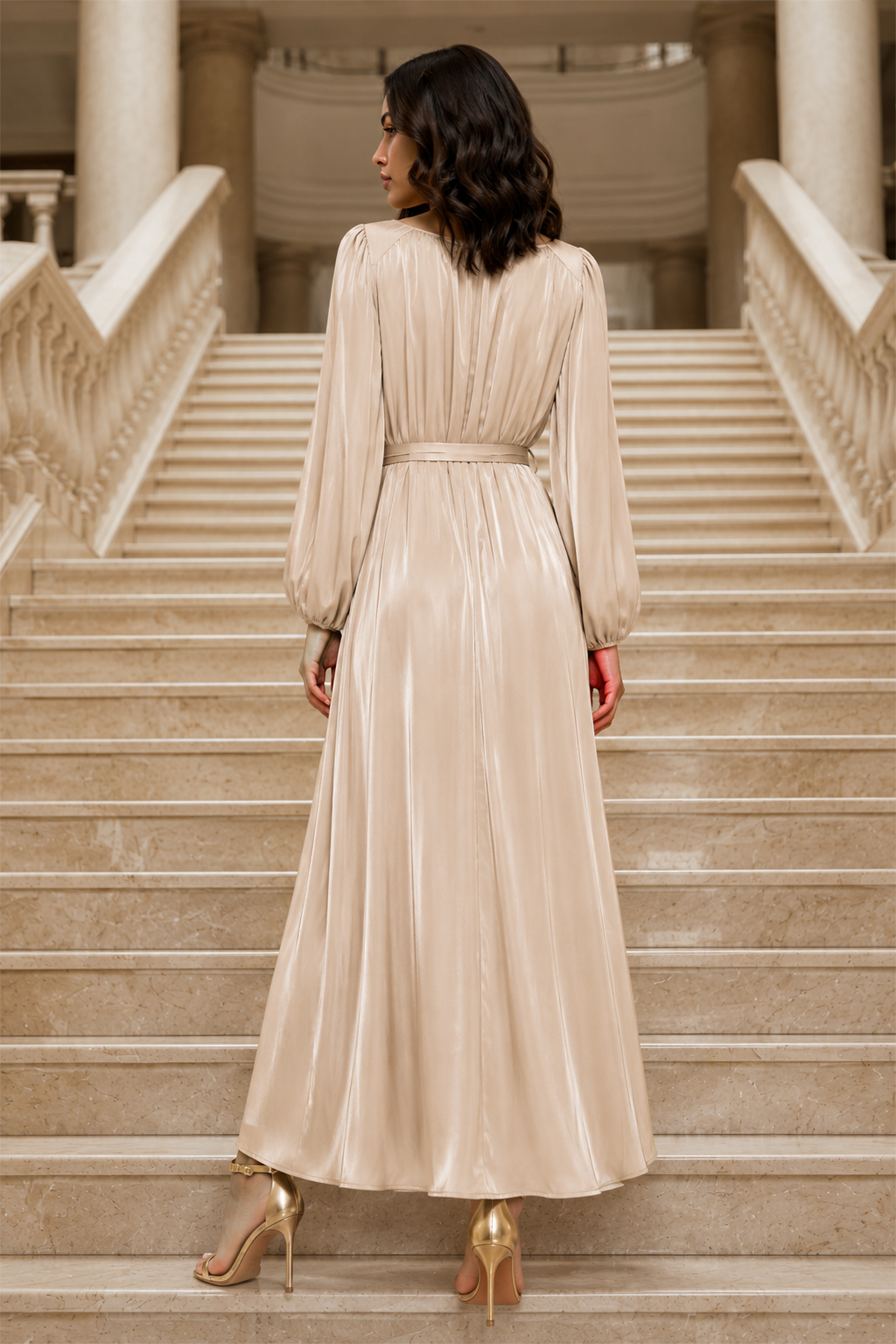 Balloon Sleeve Dress-detail